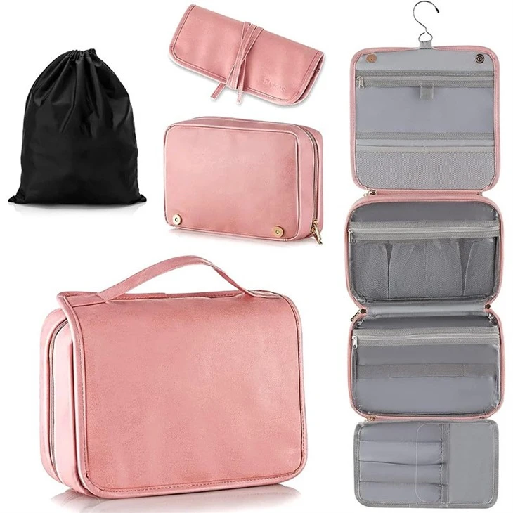 Large Capacity Vintage PU Toiletry Bag suppliers